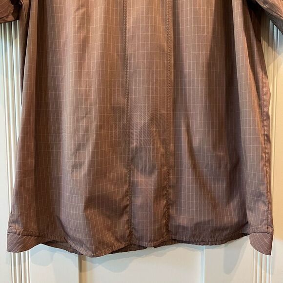 Columbia Men's Omni-Shade Short Sleeve Shirt Brown XL - Picture 9 of 10
